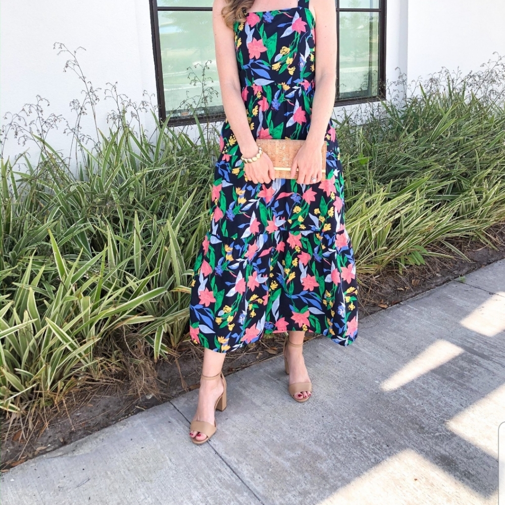 J. Crew Floral Maxi Dress Size 6